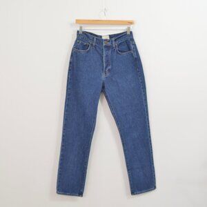 st. agni high rise dark wash 90s straight leg jeans size 28 like new